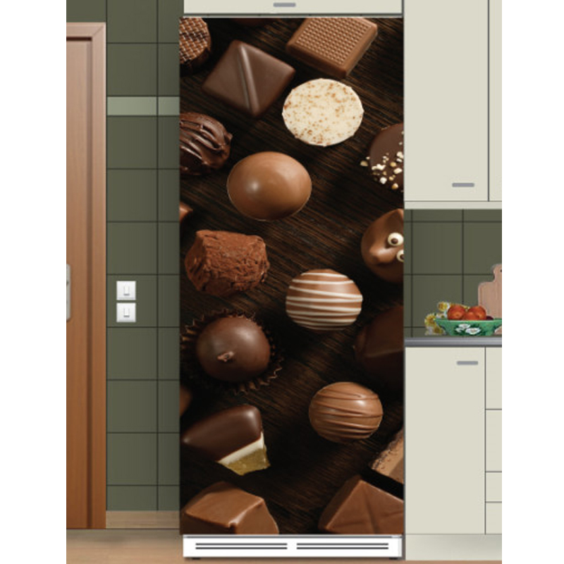 Αυτοκόλλητο ψυγείου με Σοκολατάκια